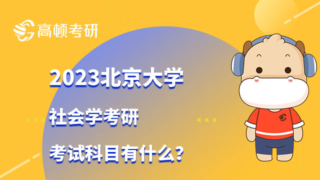 2023北京大学社会学考研考试科目有什么？