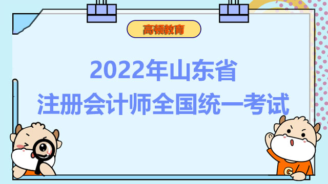 2022年山东省注册会计师全国统一考试