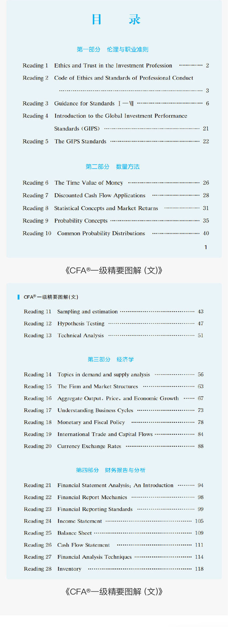 cfa精要圖解,cfa備考資料,cfa考試