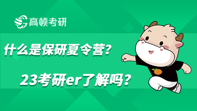 什么是保研夏令營？23考研er了解嗎？