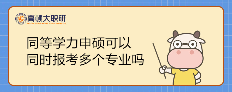 進行同等學力申碩可以同時報考多個專業(yè)嗎