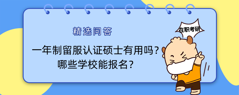 一年制留服認證碩士有用嗎？哪些學(xué)校能報名？