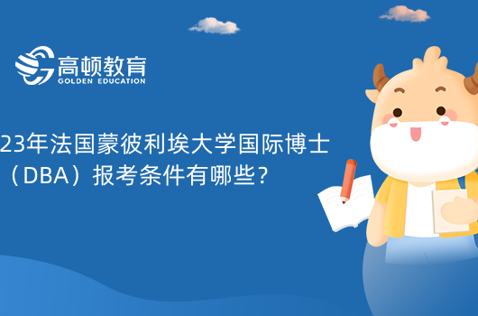 23年法國(guó)蒙彼利埃大學(xué)國(guó)際博士（DBA）報(bào)考條件有哪些？學(xué)歷與工作經(jīng)驗(yàn)