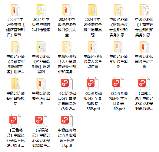 中級經(jīng)濟(jì)師備考資料