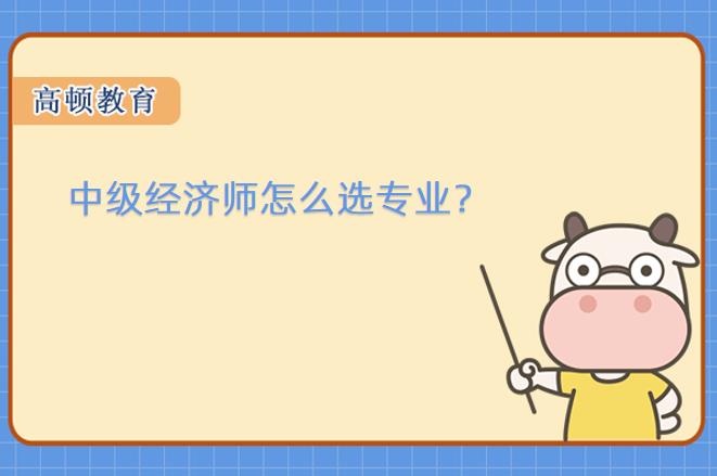 中级经济师怎么选专业？