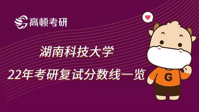 2022年湖南科技大学考研复试分数线一览