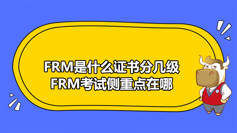 FRM考試分幾級