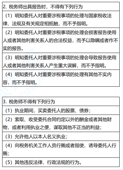 2020年税务师涉税服务实务必看考点