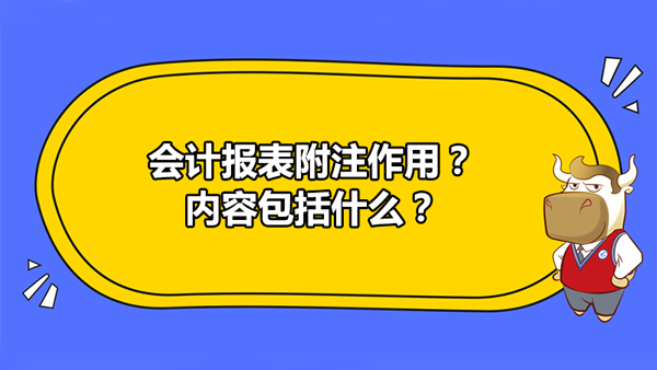 會計報表附注作用？內(nèi)容包括什么？