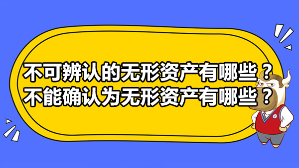 不可辨認(rèn)的無形資產(chǎn)有哪些？不能確認(rèn)為無形資產(chǎn)有哪些？