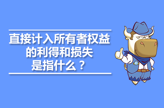 直接計入所有者權益的利得和損失是指什么？