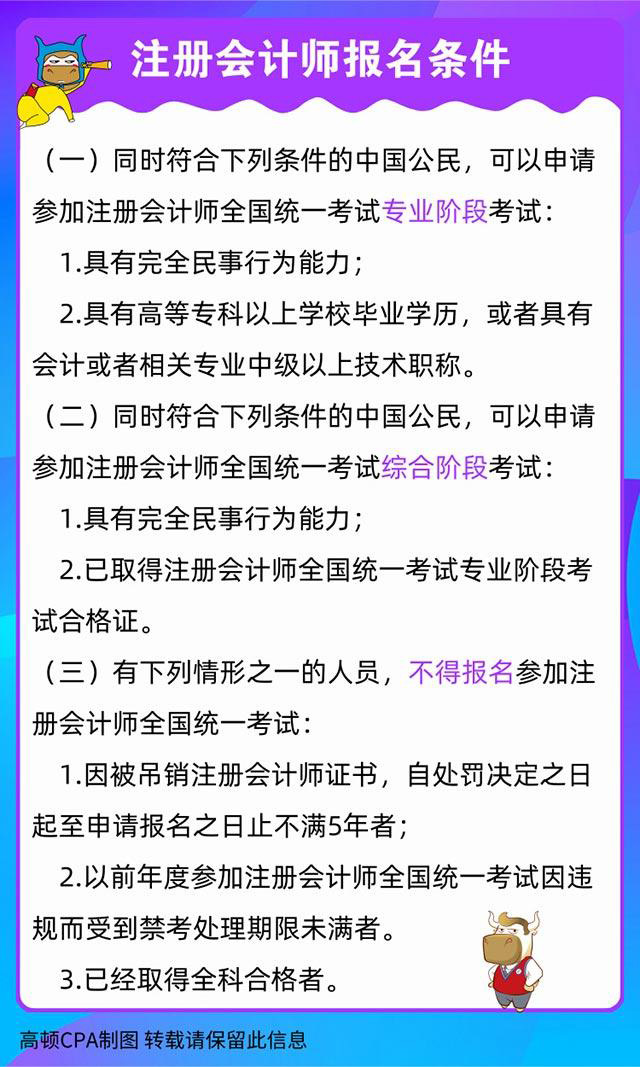 CPA報名條件