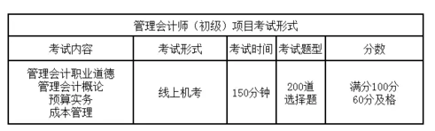 中國管理會計師考試時間及形式