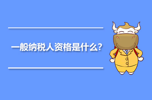 一般納稅人資格是什么？