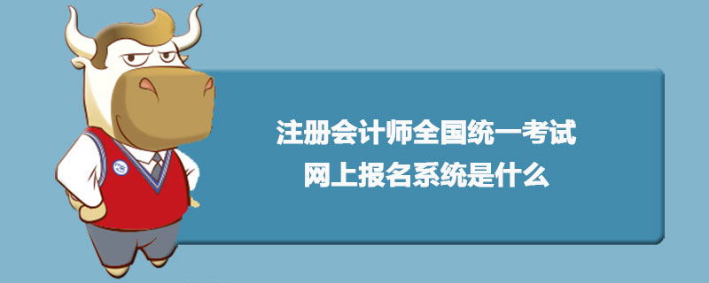 注冊(cè)會(huì)計(jì)師全國(guó)統(tǒng)一考試網(wǎng)上報(bào)名系統(tǒng)是什么