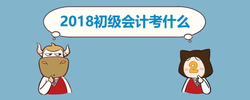 2018初级会计考什么