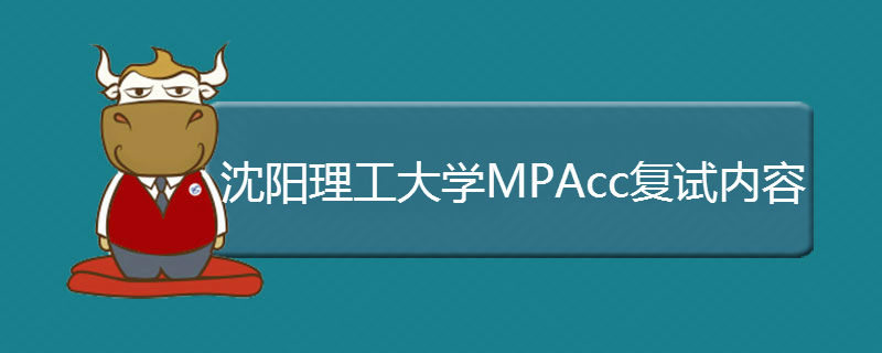 2019沈陽理工大學MPAcc復試內容是什么