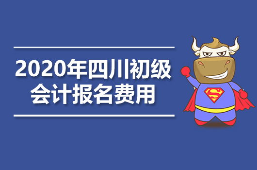 2020年四川初级会计职称报名费用多少钱