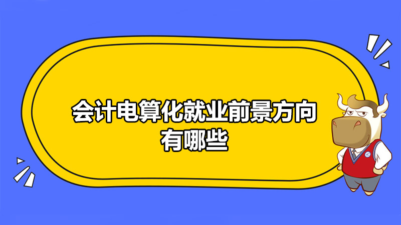 会计电算化就业前景方向有哪些