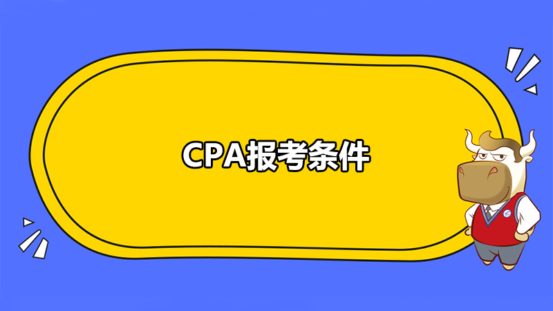 CPA报考条件