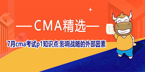 7月cma考试p1知识点:影响战略的外部因素