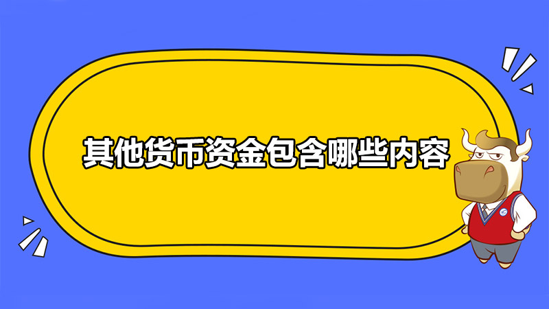 其他貨幣資金包含哪些內(nèi)容