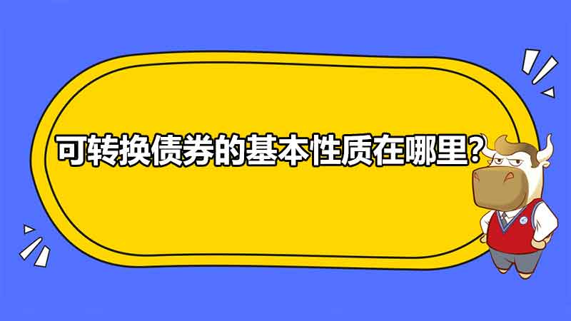 可转换债券的基本性质在哪里？