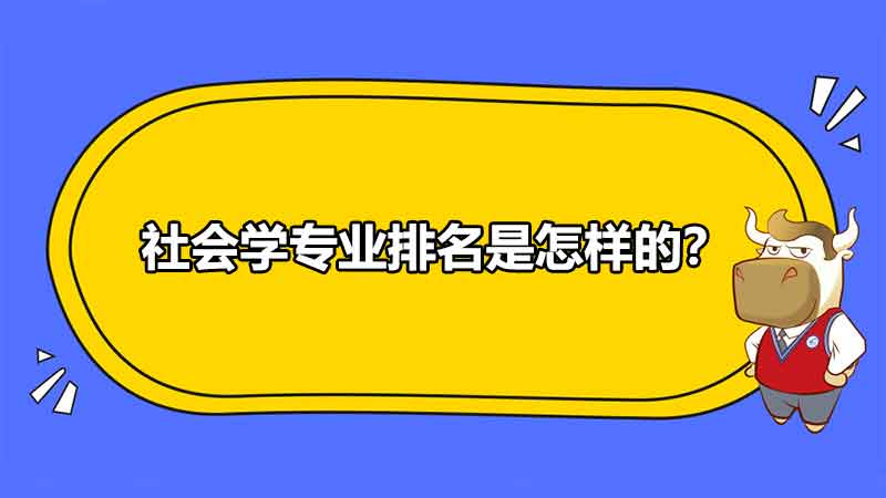 社会学专业排名是怎样的？