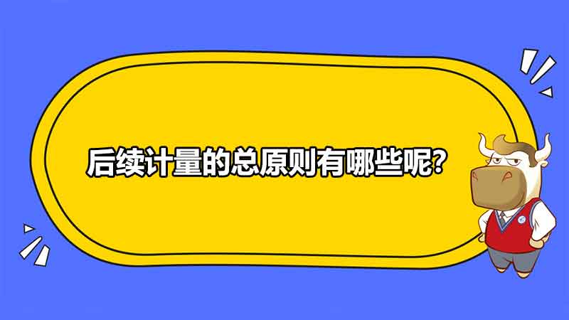 后续计量的总原则有哪些呢？