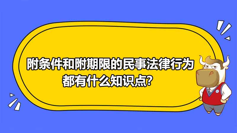 附条件和附期限的民事法律行为都有什么知识点？