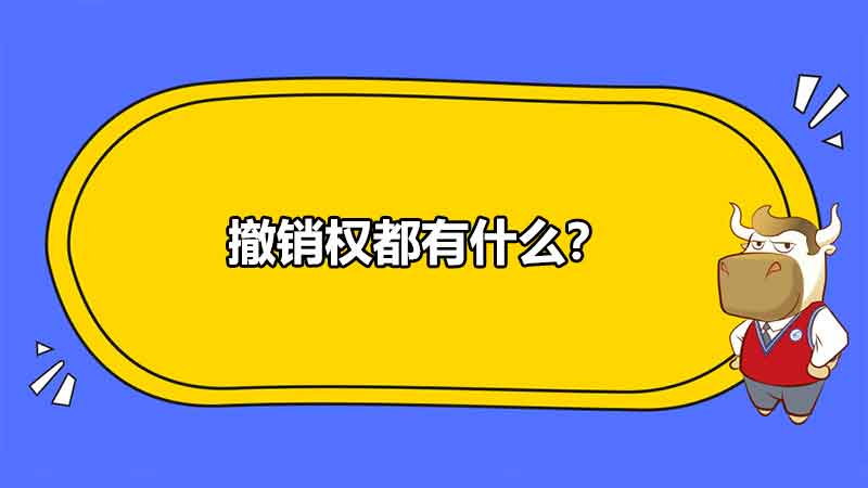 撤销权都有什么？