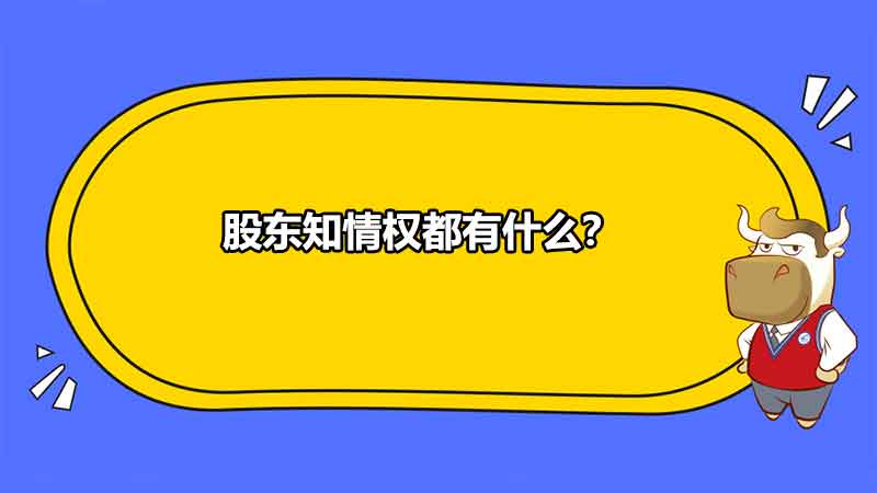 股東知情權(quán)都有什么？