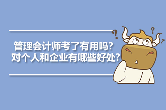 管理会计师考了有用吗？对个人和企业有哪些好处