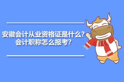 安徽会计从业资格证是什么？会计职称怎么报考？