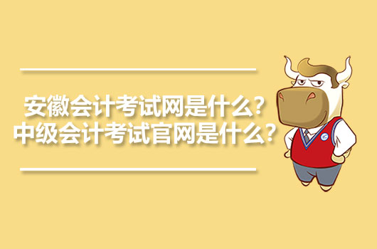 安徽会计考试网是什么？中级会计考试官网是什么？