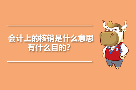 会计上的核销是什么意思？有什么目的？