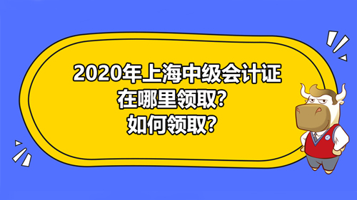 2020年上海中级会计证在哪里领取？如何领取？