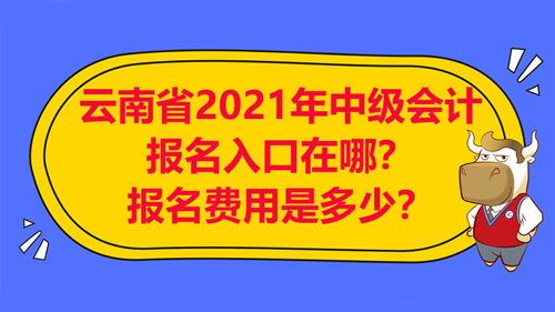 【云南省2021年中級(jí)會(huì)計(jì)師報(bào)名入口在哪？報(bào)名費(fèi)用是多少？】