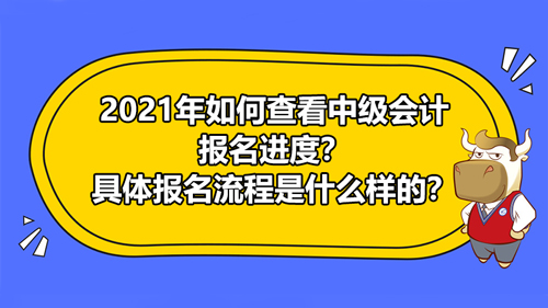 【2021年如何查看中級會計師報名進度？具體報名流程是什么樣的？】