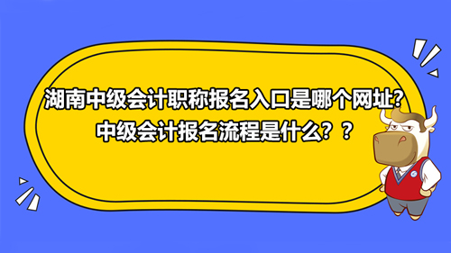 湖南2021中级会计职称报名入口是哪个网址？中级会计报名流程是什么？