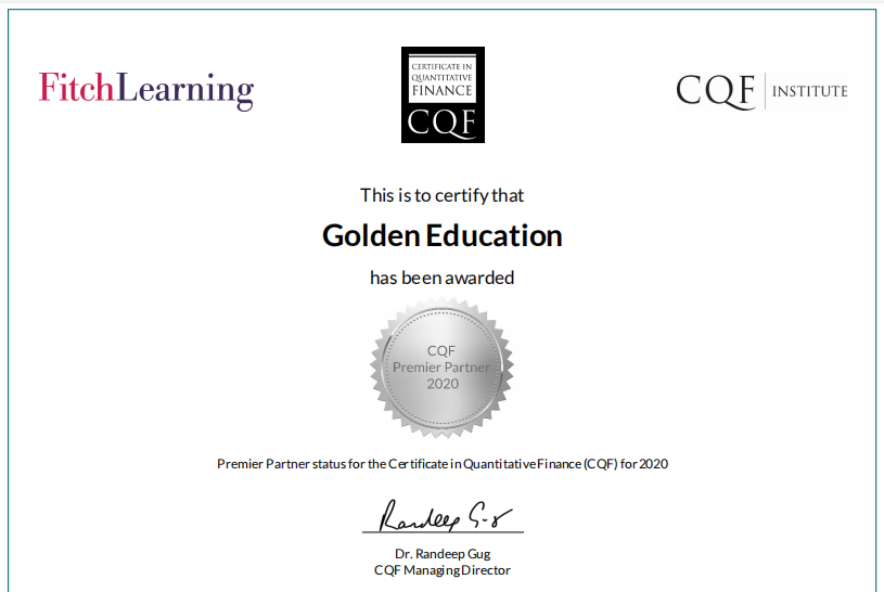 高顿教育获CQF协会核心合作伙伴荣誉