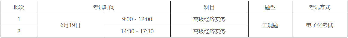 廣東高級經(jīng)濟(jì)師考試時間