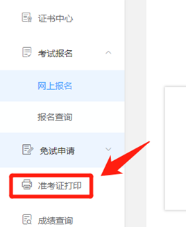 稅務(wù)師準(zhǔn)考證打印流程