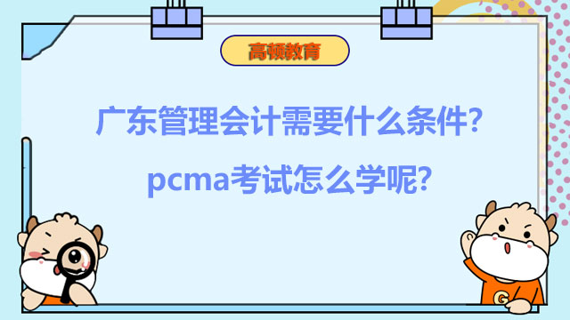 广东管理会计需要什么条件？pcma考试怎么学呢？