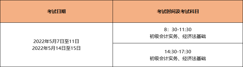 会计初级报考时间2021