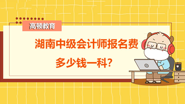 中级会计师报名费多少钱一科,中级会计师报名费