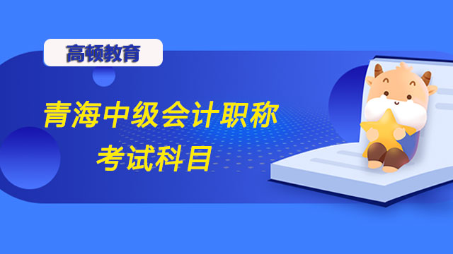 青海中級會計職稱考試科目