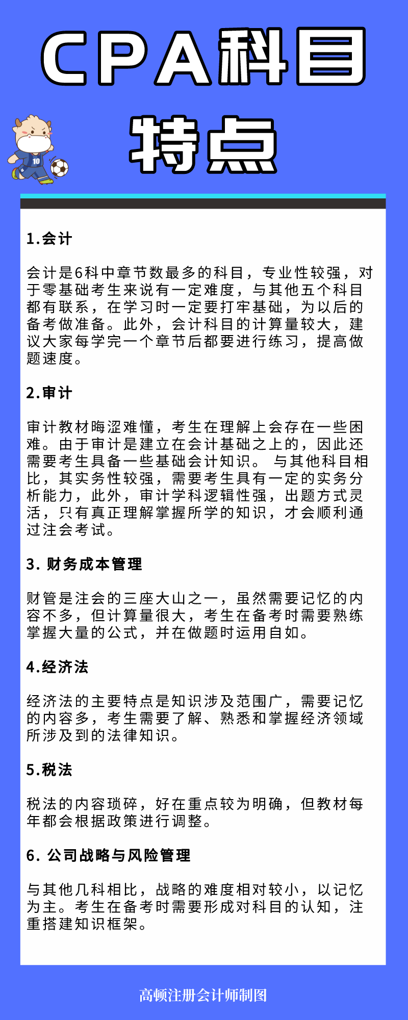 注冊會計師考試科目