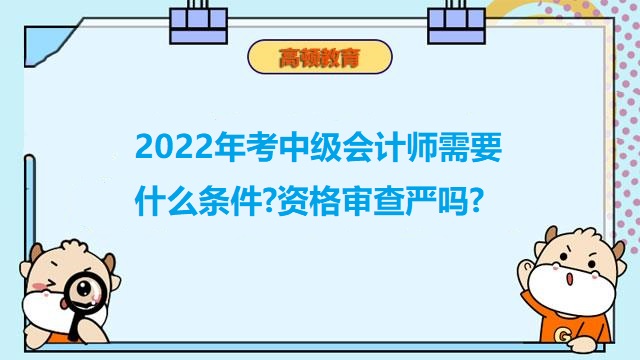 考中级会计师需要什么条件,中级会计师资格审查严吗