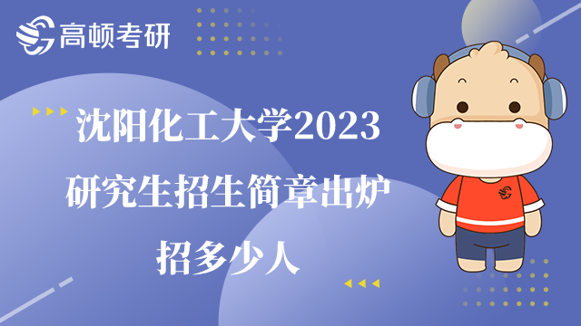 沈阳化工大学2023研究生招生简章